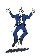 happy businessman vector