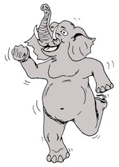 dancing elephant