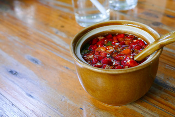 chili in fish sauce