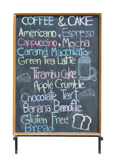 Menu blackboard