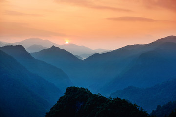 Fototapeta premium mountain in sunrise