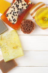 Various natural soaps