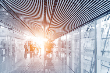 passenger in airport.interior of the airport