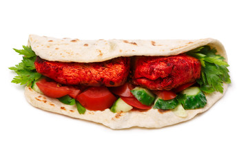 Tikka masala naan sandwich