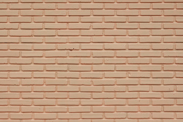 Red brick wall texture in horizontal view