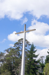 This cross is located in La Carolina park and it was constructed for the popes visit to Quito 1982