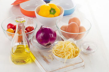 Ingredients for a healthy breakfast.