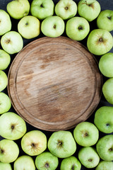 Apples and board