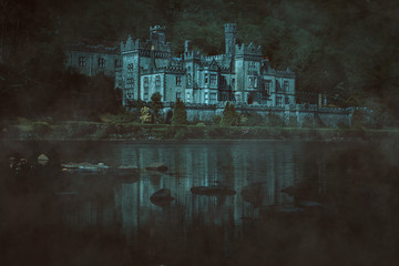 Dark haunted castle