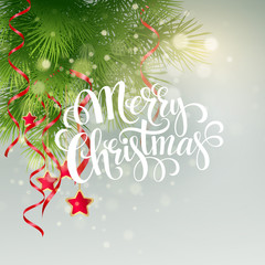 Obraz na płótnie Canvas Christmas greeting card. Vector illustration