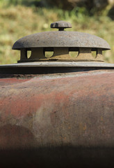 old smokestack tractor