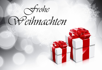 Kartka świąteczna z życzeniami "Frohe Weihnachten"