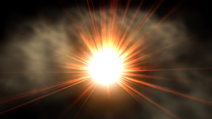 Obraz premium Digital Illustration of an Explosion