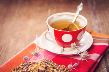 tea with cookies