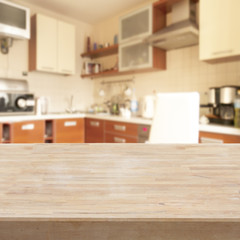 table in a kitchen