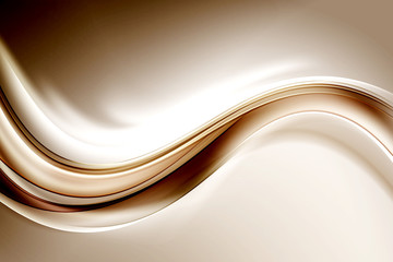 Abstract Bright Gold Wave Background