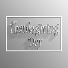 Thanksgiving Day greeting card