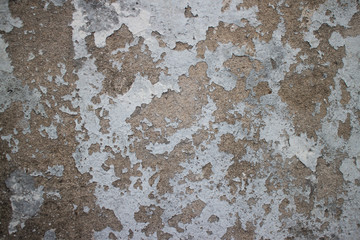 Fototapeta premium Weathered colonial wall in Asia with peeling white paint