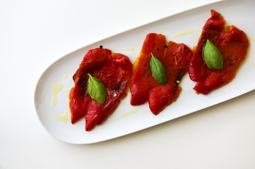 grilled red peppers