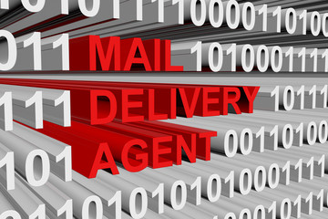 Mail Delivery Agent is presented in the form of binary code
