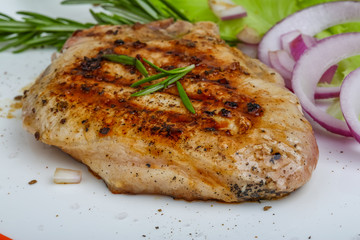 Grilled beef steak