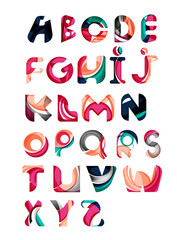 Collection of alphabet letters logos design elements