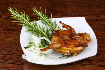 Grilled quail