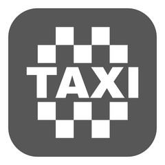 The taxi icon. Cab and taxicab symbol. Flat