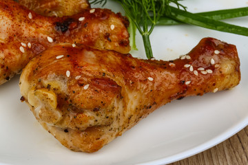 Grilled chicken legs