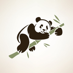 panda isolated vector symbol