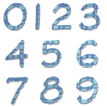 colored numbers