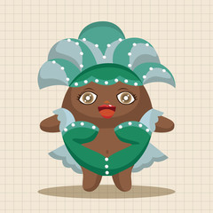 Carnival Dancer theme elements