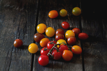 Fototapeta na wymiar Assortment of cherry tomatoes