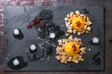 Mango sorbet