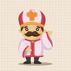 pastor and nun theme elements