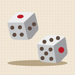 casino dice theme elements