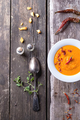 Carrot cream soup