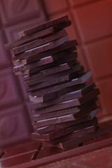 stack of chocolate