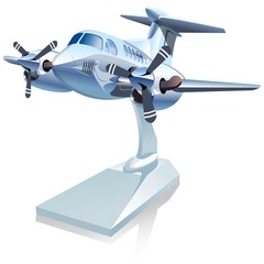Vector Cartoon Airplane