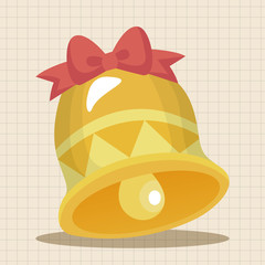 Christmas bell theme elements