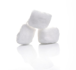 Cotton swabs isolated on white background