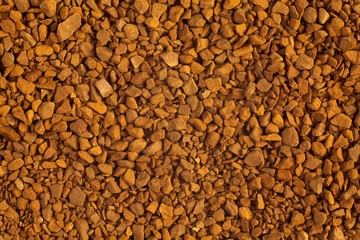 Instant Coffee Granules Texture Full Frame Background