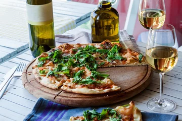 Crédence de cuisine en verre imprimé Pizzeria Italian Meal