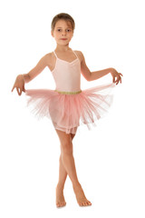 Naklejka premium Cute little gymnast 