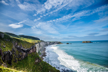 Beautiful coastal landscape in Northern Ireland