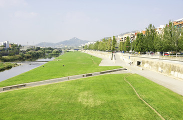 Fototapeta premium Parc Fluvial del Besós Sant Adriá del Besós, Barcelona