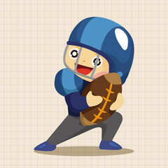 football player theme elements