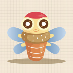 bug cartoon elements