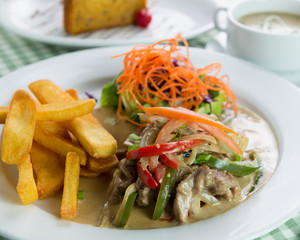 Pork Stroganoff