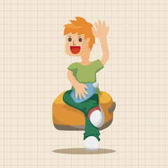 boy character theme elements